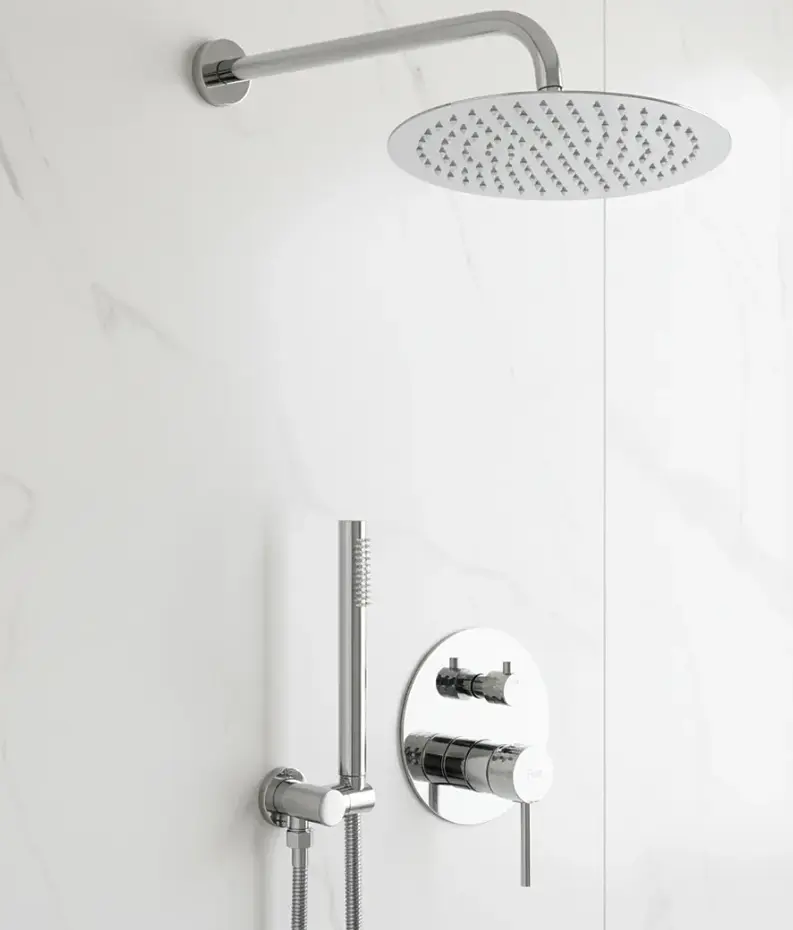 Душова система прихованого монтажу Rea Lungo Diamond chrome + BOX REA-P6963 - фото 3