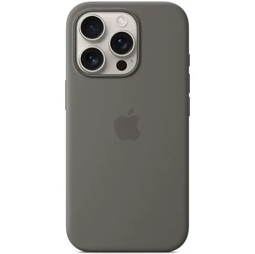 Силиконовый чехол CasePro Silicone Case with MagSafe Stone Gray для iPhone 16 Pro - фото 2