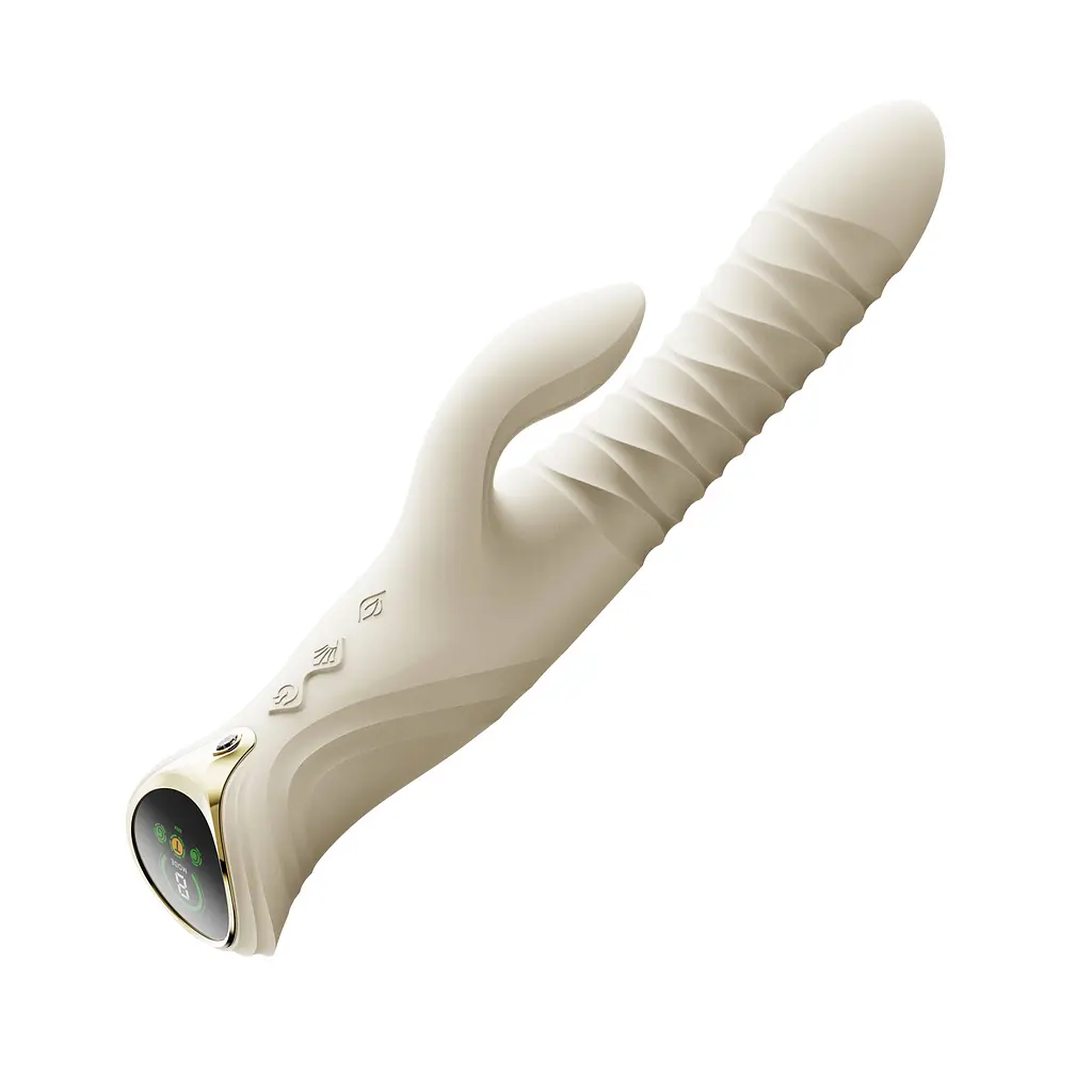 Вібратор-кролик Zalo Mose 2 25.7 см білий - фото 2