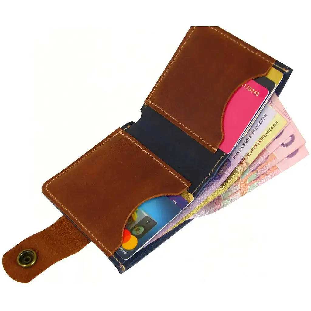 Женский кошелек GS синий - фото 2