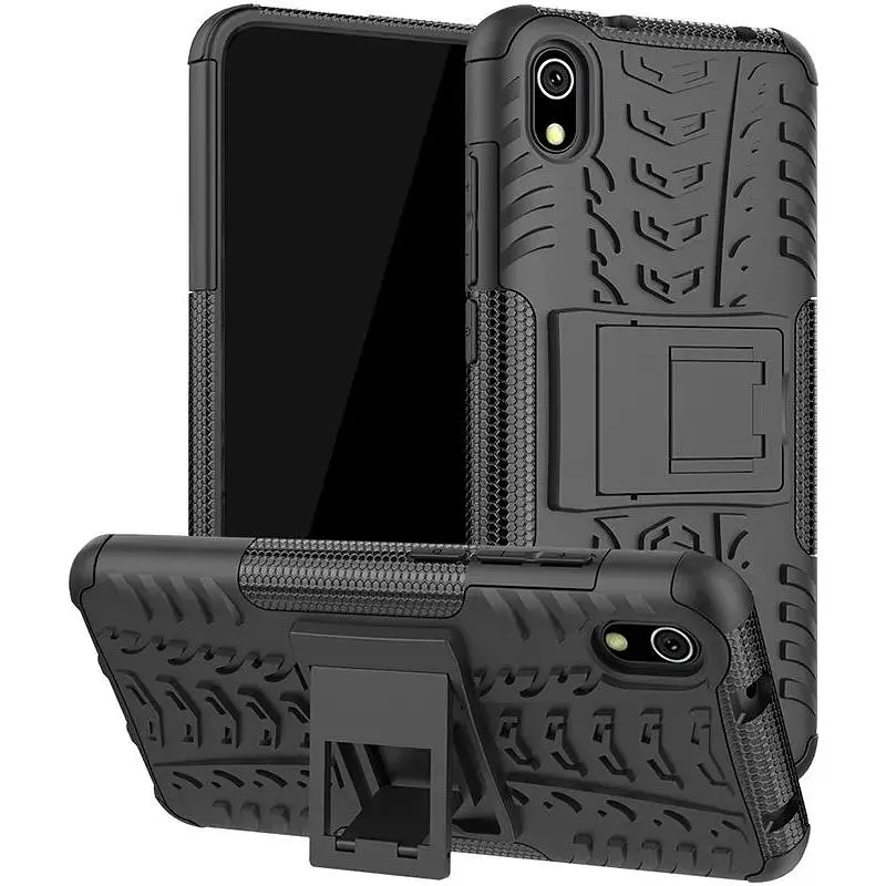 Чохол-накладка Toto Dazzle Kickstand 2 in 1 Case Xiaomi Redmi 7A Black - фото 7