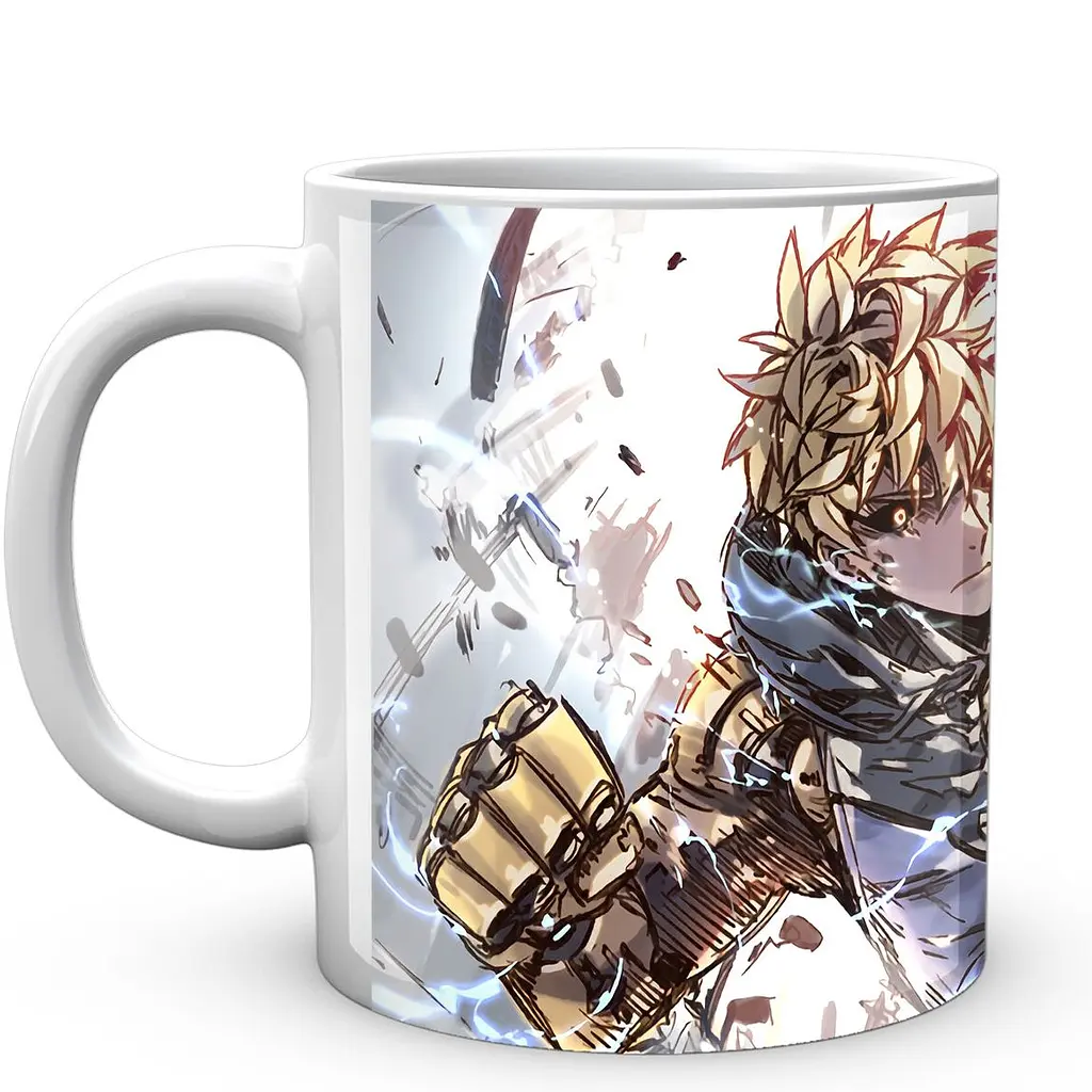 Кружка GeekLand Ванпанчмен One Punch Man Дженос OPM 02.14 330 мл белая - фото 2
