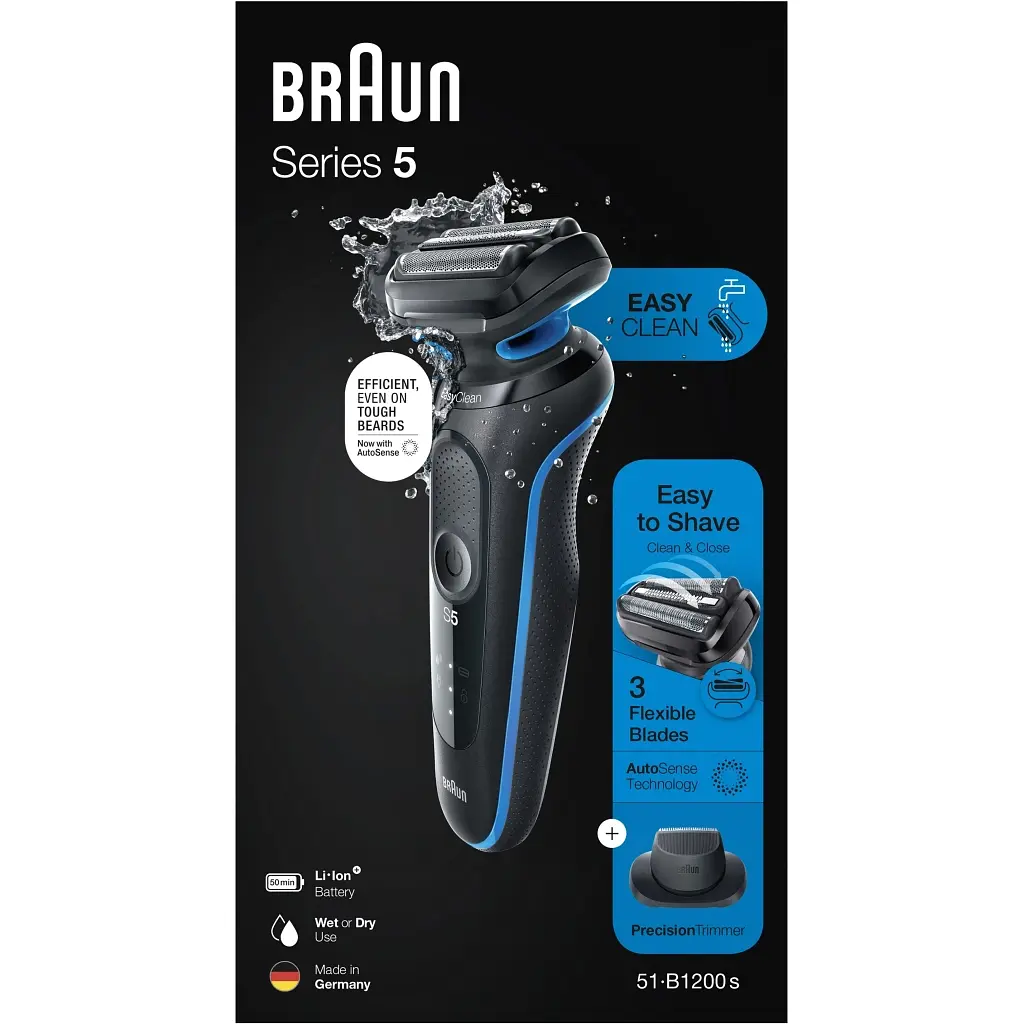 Электробритва Braun Series 5 51-B1200S BLUE - фото 3