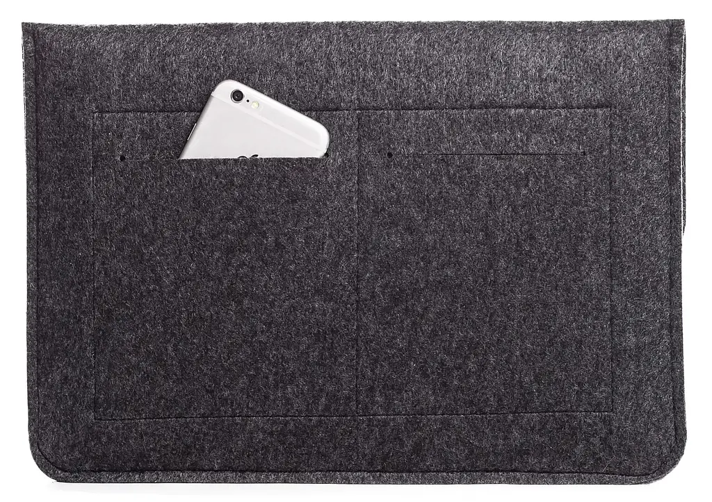 Чохол Gmakin Apple MacBook Air/Pro 15` GM05-15 Felt Case (Black/Grey) [73562] - фото 3