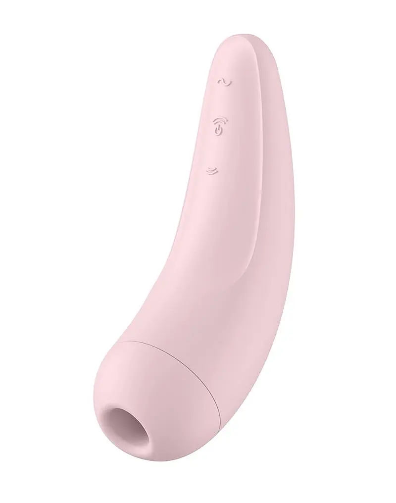 Вакуумный стимулятор клитора с вибрацией Satisfyer Curvy 2+ розовый - фото 2