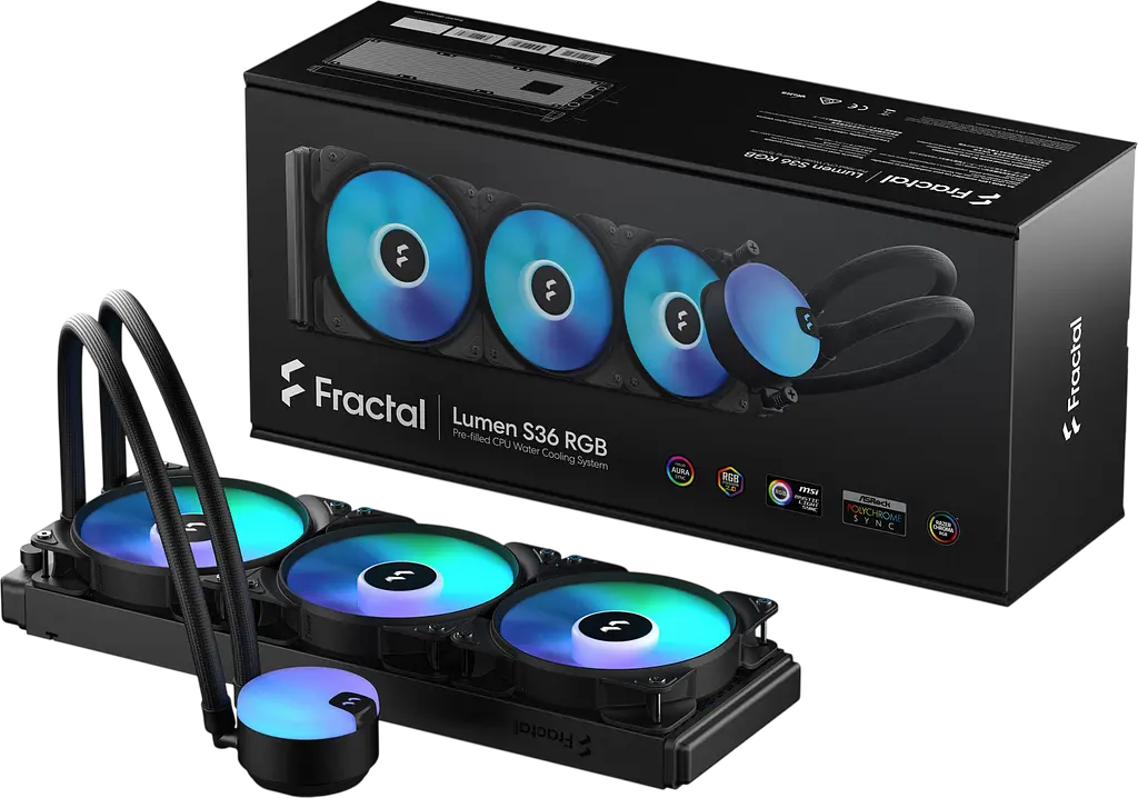 Водяне охолодження Fractal Design Lumen S36 RGB Black (FD-W-L1-S3612) - фото 2