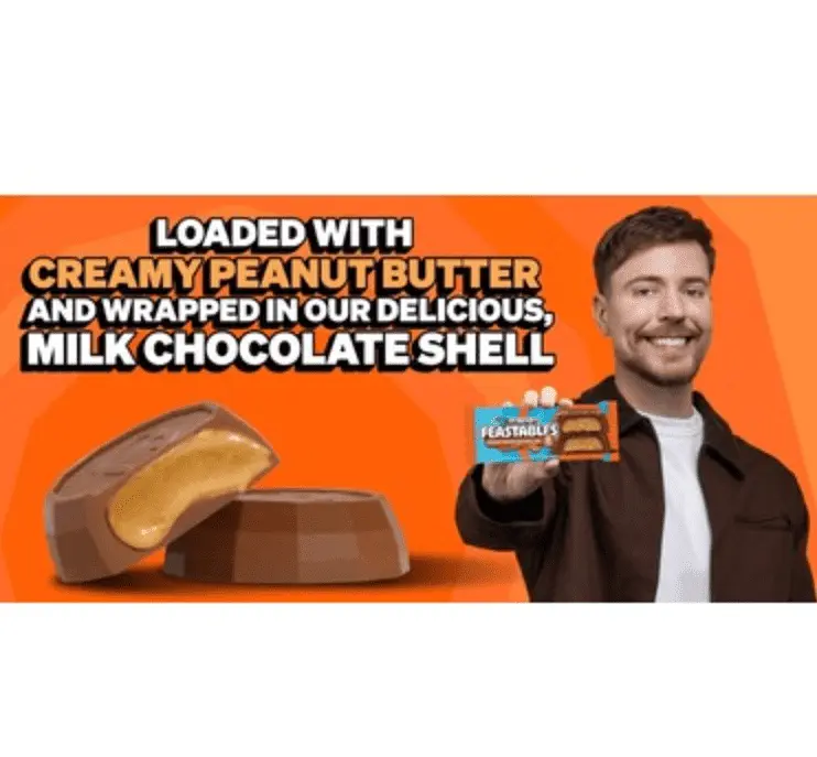 Шоколадні цукерки Feastables MrBeast Peanut Butter Cups 40г - фото 5