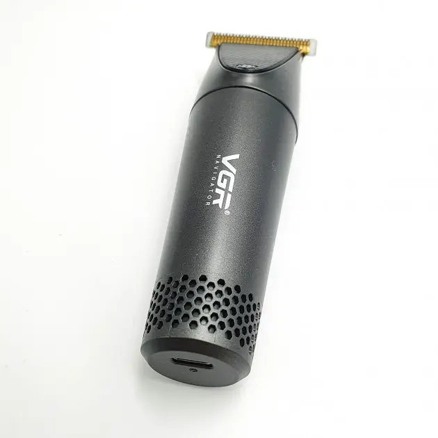 Акумуляторна машинка USB триммер для стрижки волосся 3 насадки керамічні леза стрижка VGR V-090 - фото 5