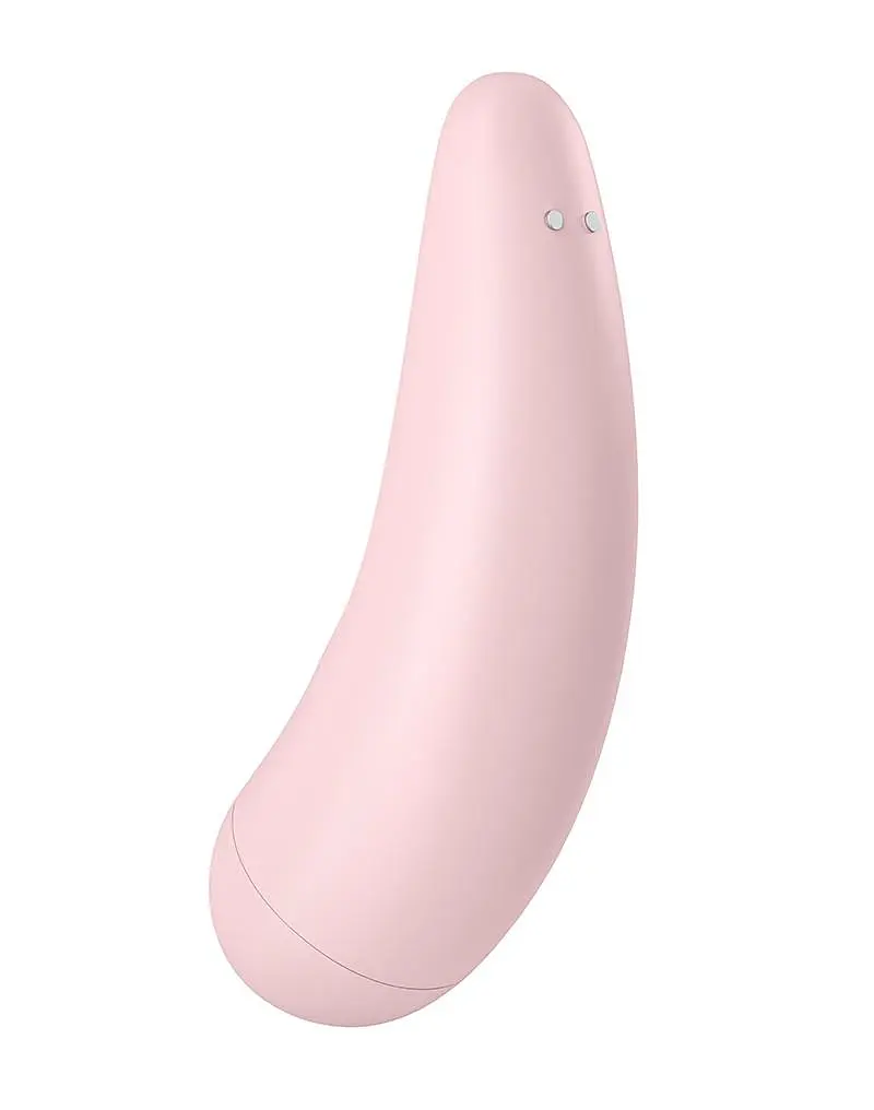 Вакуумный стимулятор клитора с вибрацией Satisfyer Curvy 2+ розовый - фото 3