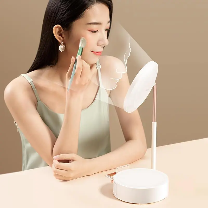 Зеркало Baseus Smart Beauty Series Lighted Makeup Mirror with Storage Box |3 Level touch brightness| (DGZM-02) - фото 10