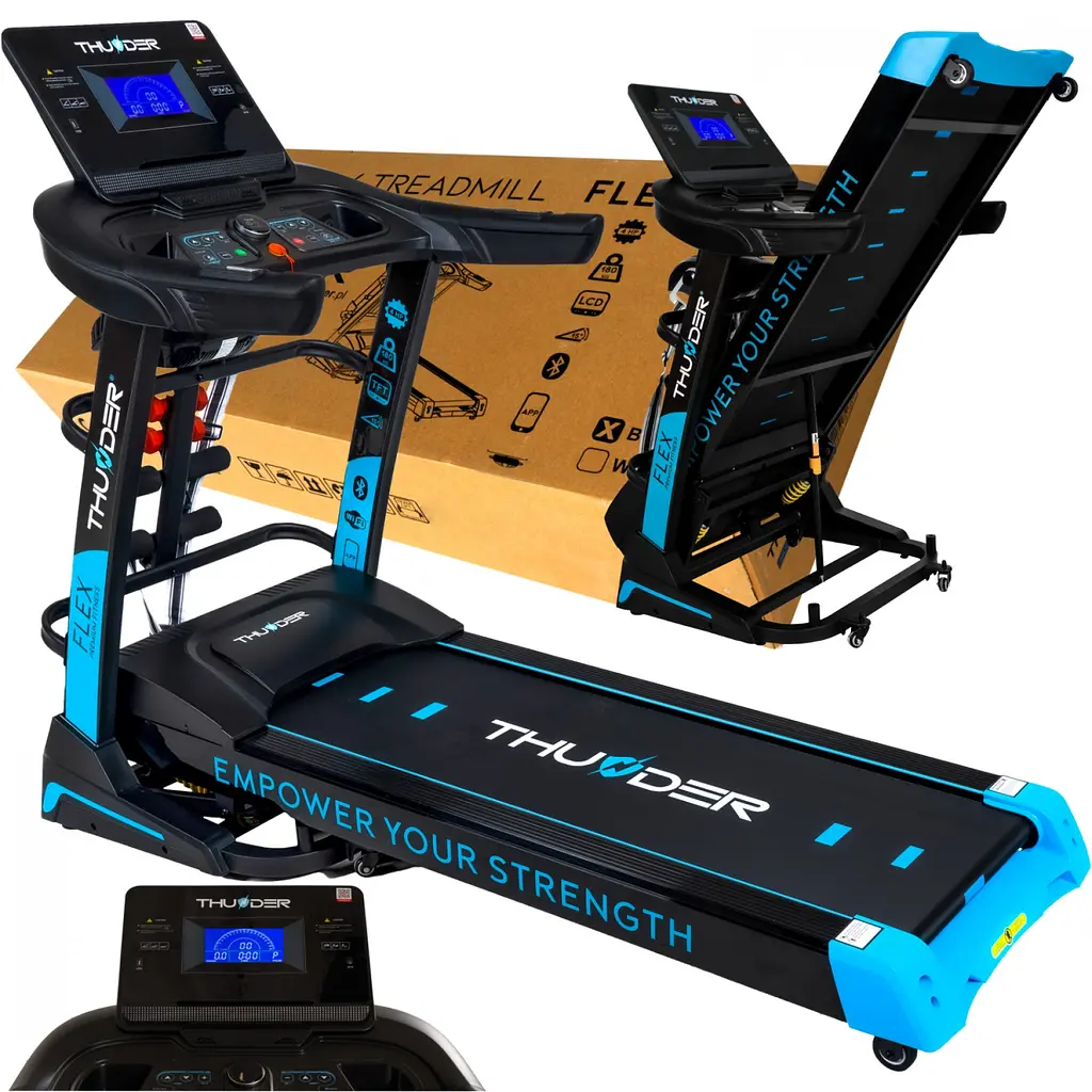 Беговая дорожка THUNDER Flex-DS Black - фото 6