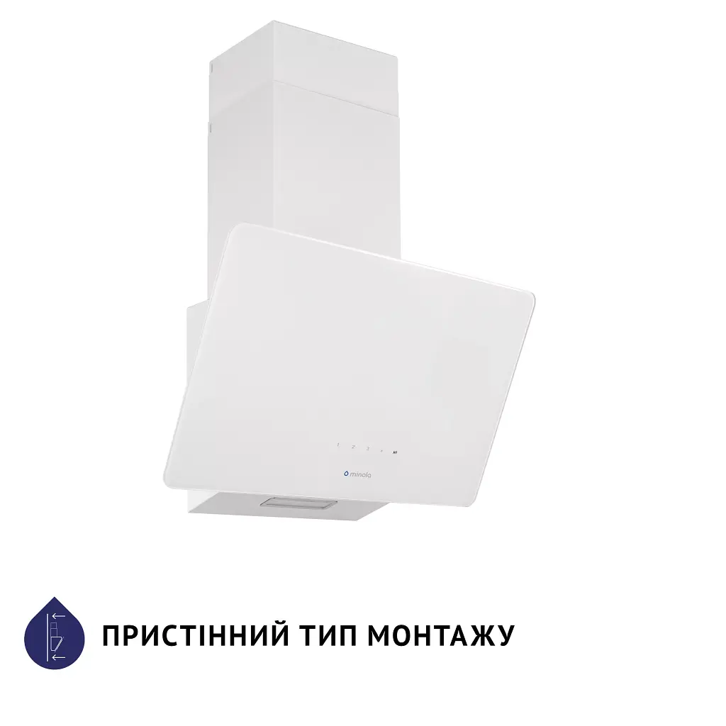 Витяжка декоративна похила Minola HVS 5224 WH 700 LED - фото 2