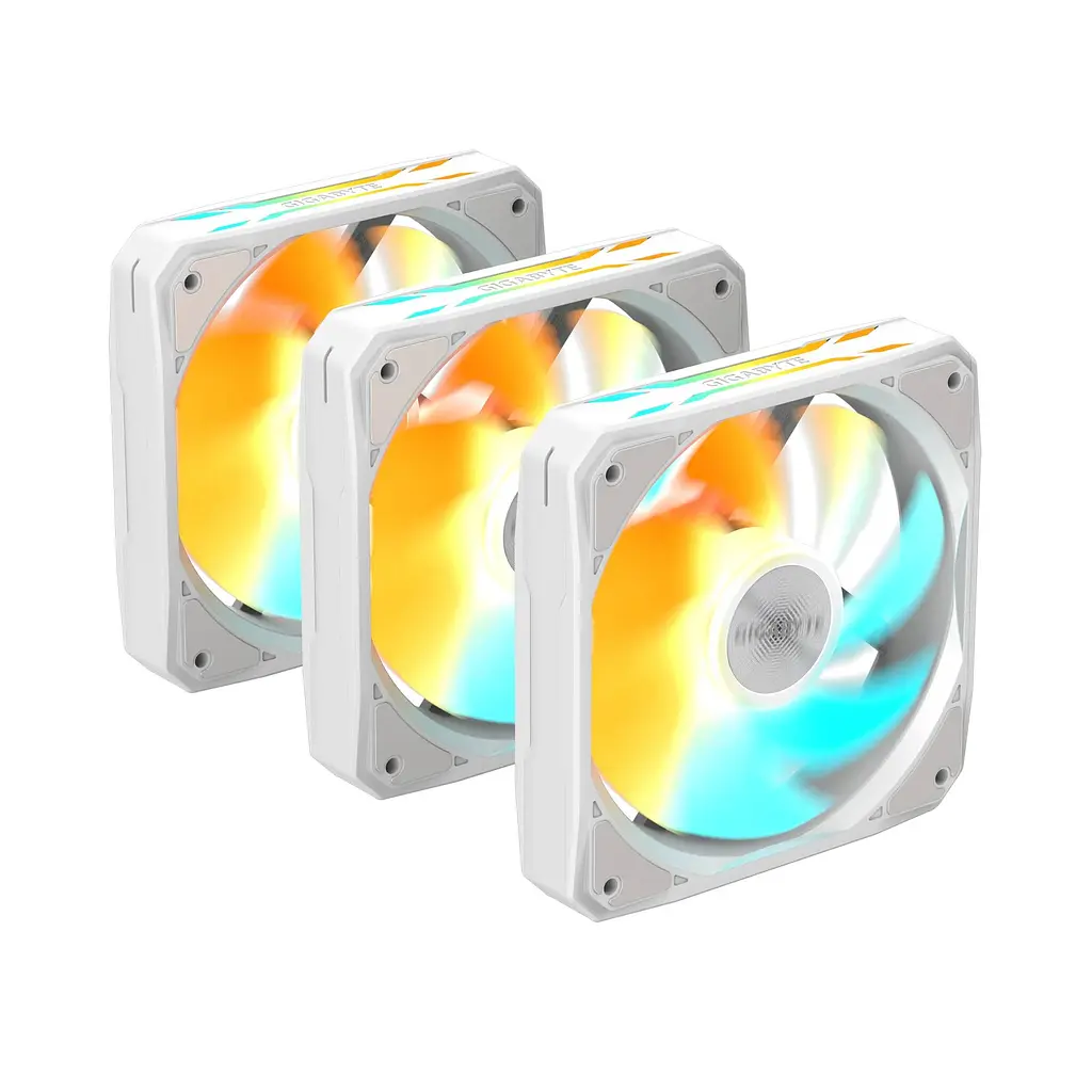 Вентилятор Gigabyte EZ Chain Fan 120 Ice 3-Pack White (GP-GBT EZFAN1203 ICE) - фото 5