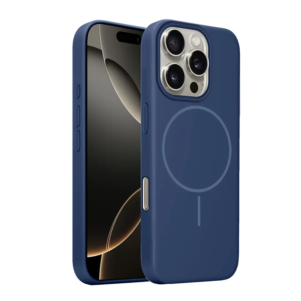 Чохол MAKE Apple iPhone 16 Pro Silicone Solo Navy Blue - фото 3
