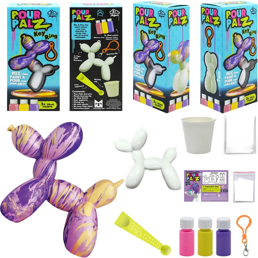 Набор для творчества ToyMonster Pour Palz Брелок Balloon Dog в ассортименте (GS-G18194) - фото 3