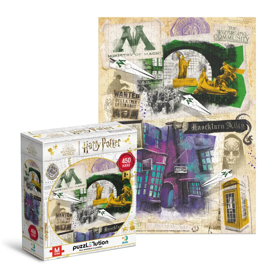 Пазл класичний "Harry Potter. Міністерство магії та Алея Ноктерн" 200504, 450 елементів - фото 2