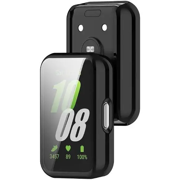 Чохол-накладка DK Samsung Galaxy Fit3 (R390) Silicone Face Case (black) - фото 2