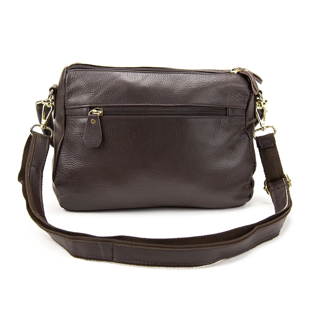 Женская кожаная сумка коричневая Riche NM20-W1195C - фото 4
