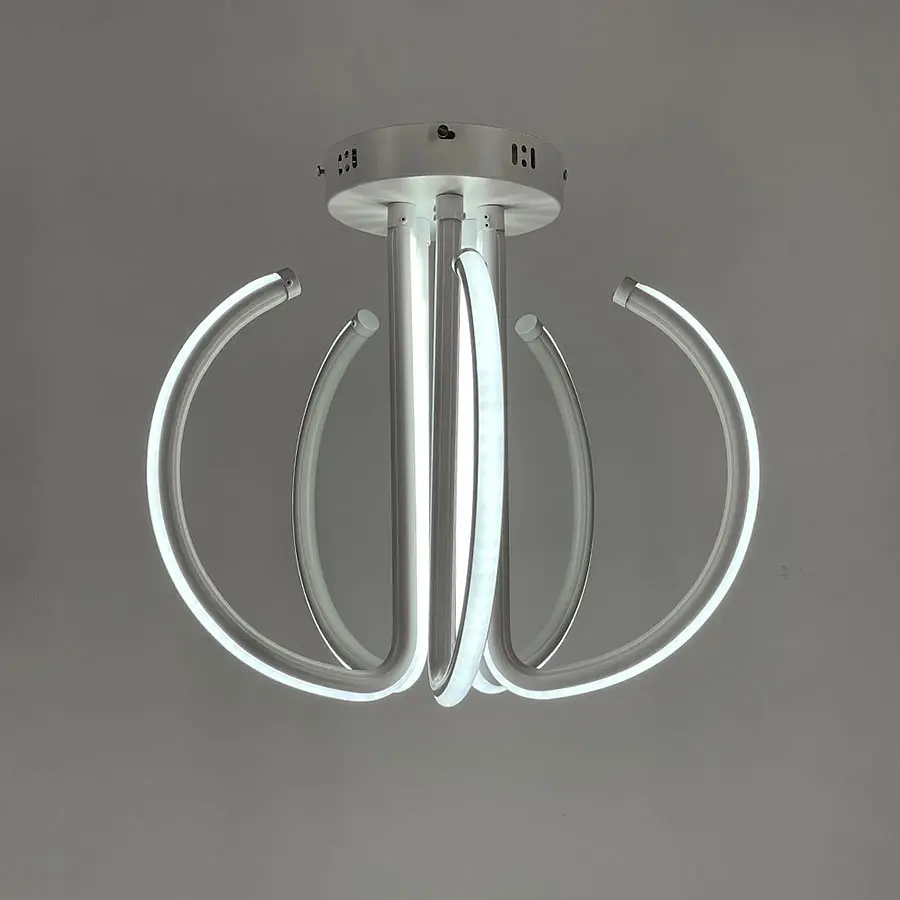 Потолочная белая LED люстра на пять завитков Ст. 9979/5 | Line F - фото 7