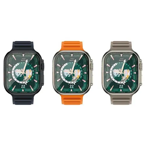 Смарт-часи XO M10Ultra 9th Wireless Charging Smart Sports Talking Watch Помаранчевий - фото 2
