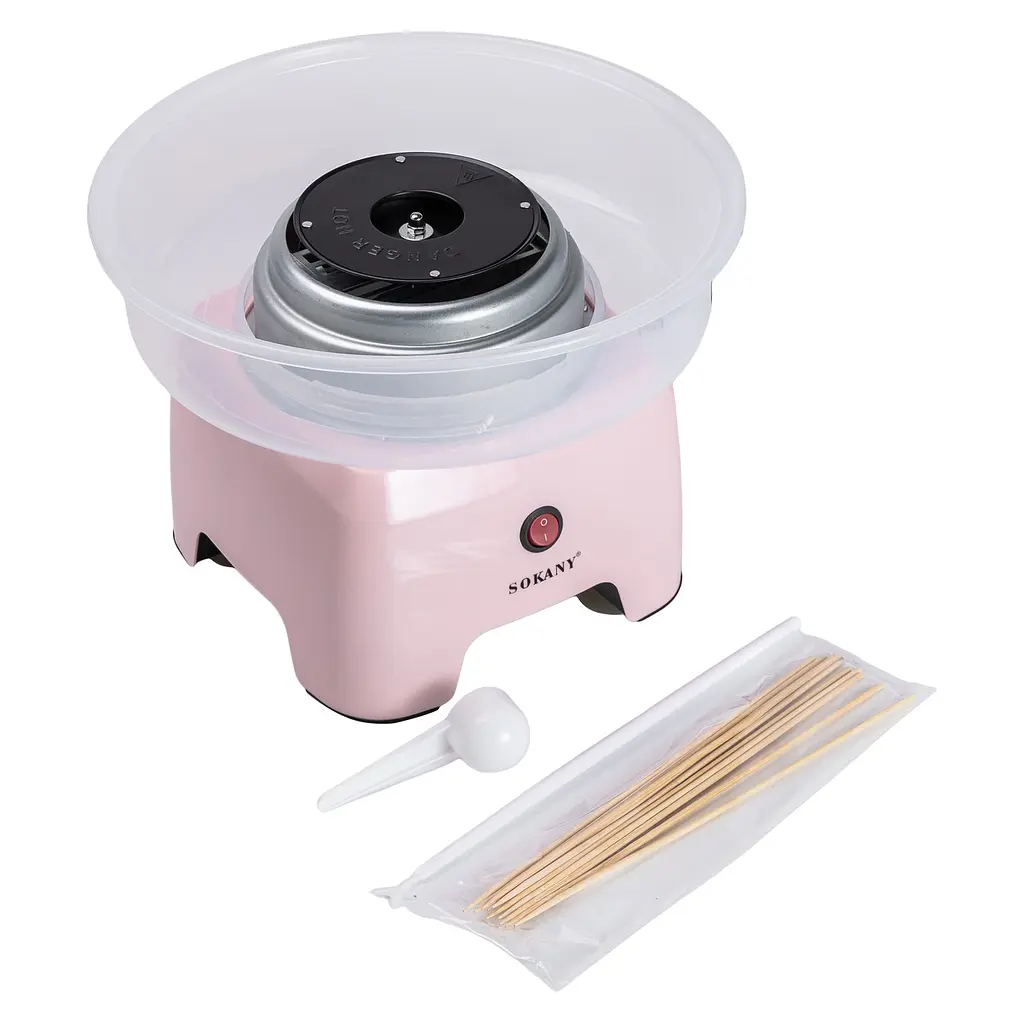 Апарат для солодкої вати Sokany SK-520 настільний, рожевий Sokany SK-520P - фото 7