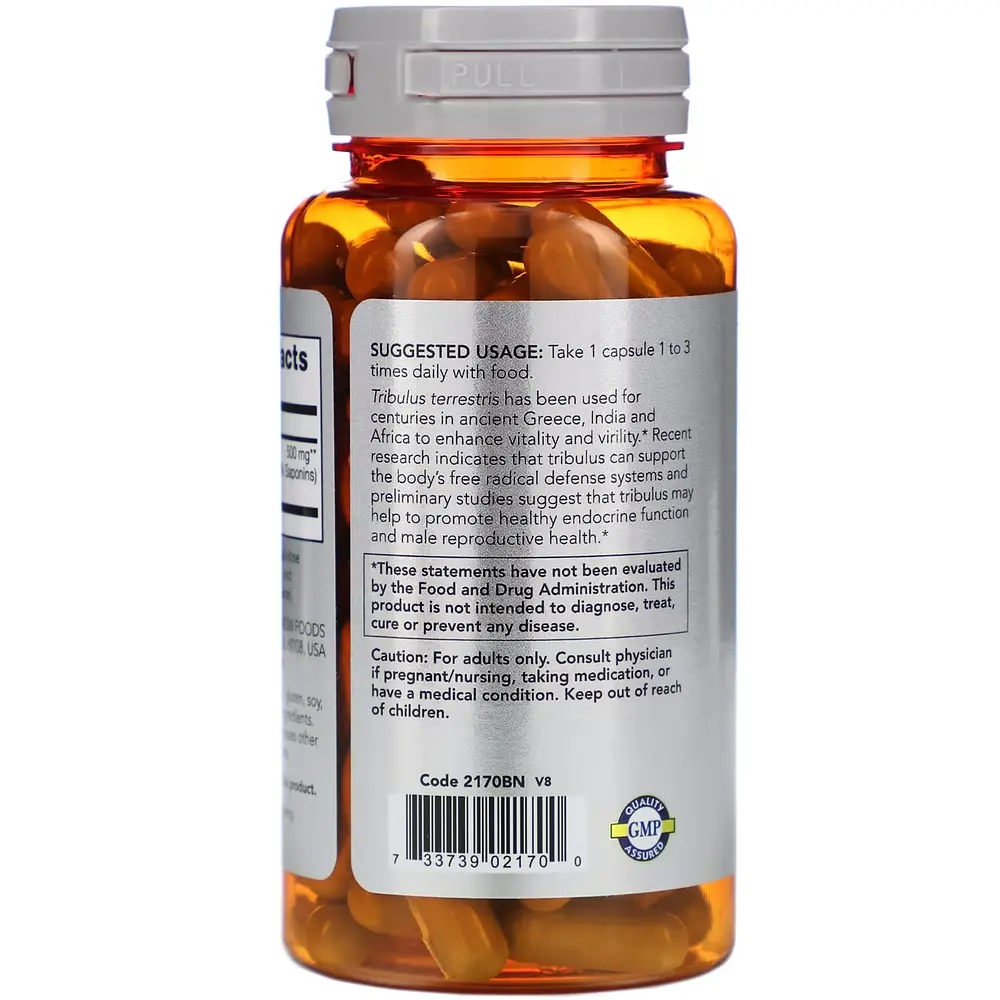 Стимулятор тестостерону NOW Sports Tribulus 500 mg, 100 капсул - фото 3