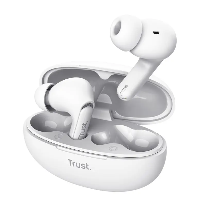 Наушники Trust TWS Yavi Earbuds BT 5.3 ENC SBC Mic Белый (25172_Trust) - фото 6