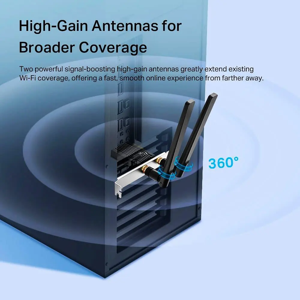 WiFi-адаптер TP-Link Archer TX55E AX3000 BT5.2 PCI Express (ARCHER-TX55E) - фото 3