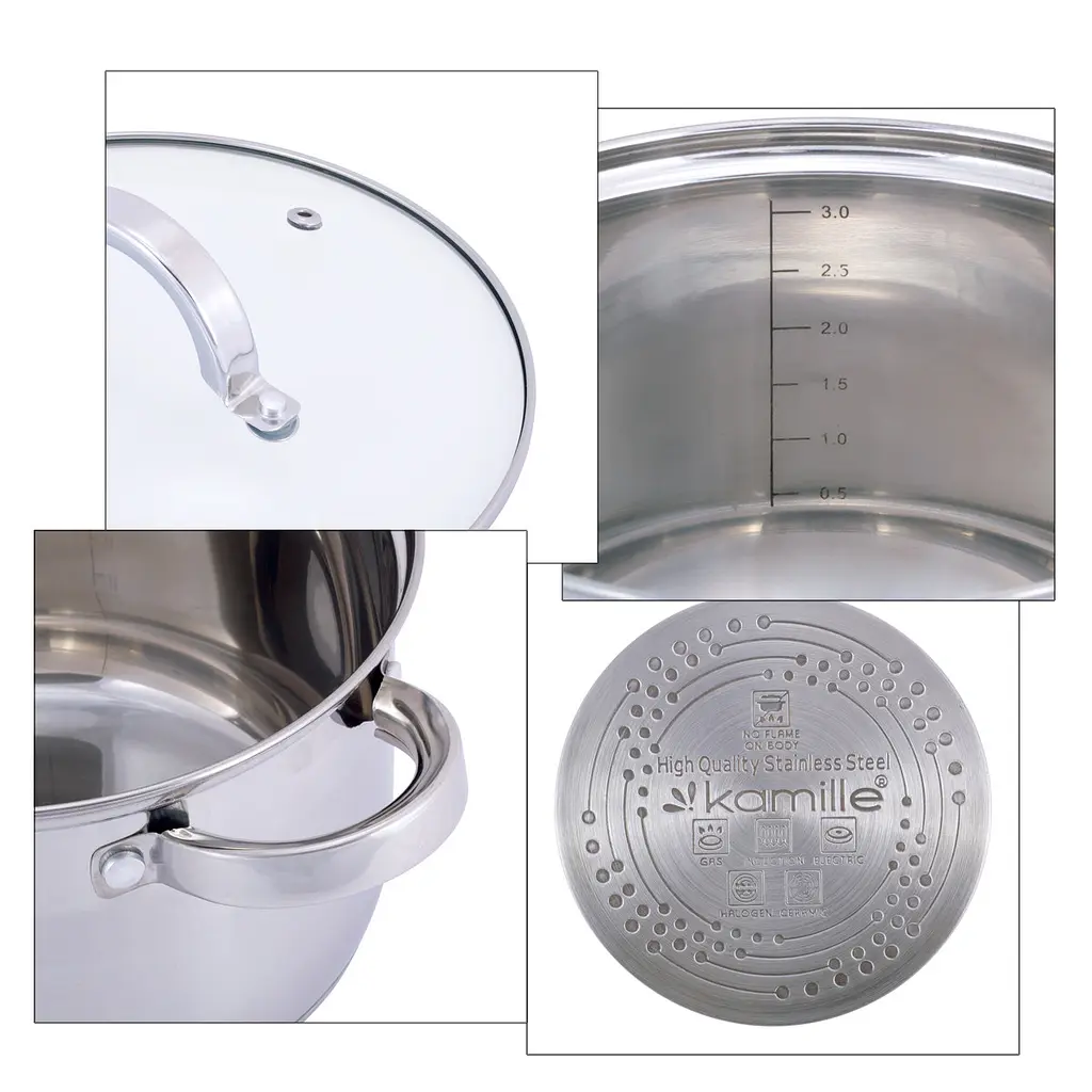 Каструля Kamille KM-5614S 1.0 л - фото 8