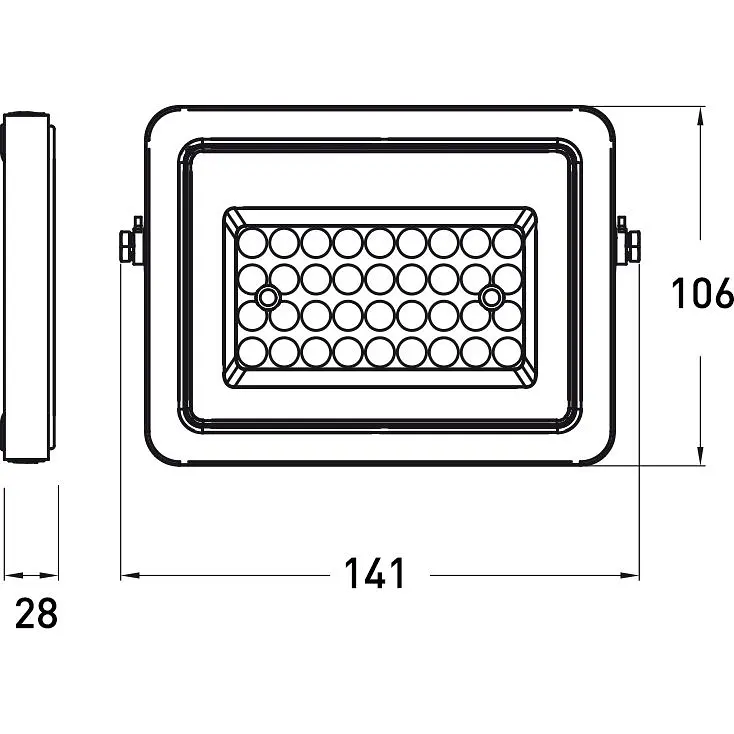 Прожектор Eurolamp LED з датчиком руху чорний (LED-FL-30/65(sensor)) - фото 3