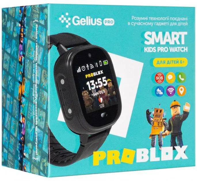 Дитячий розумний годинник з GPS-трекером Gelius ProBlox GP-PK005 Black - фото 9