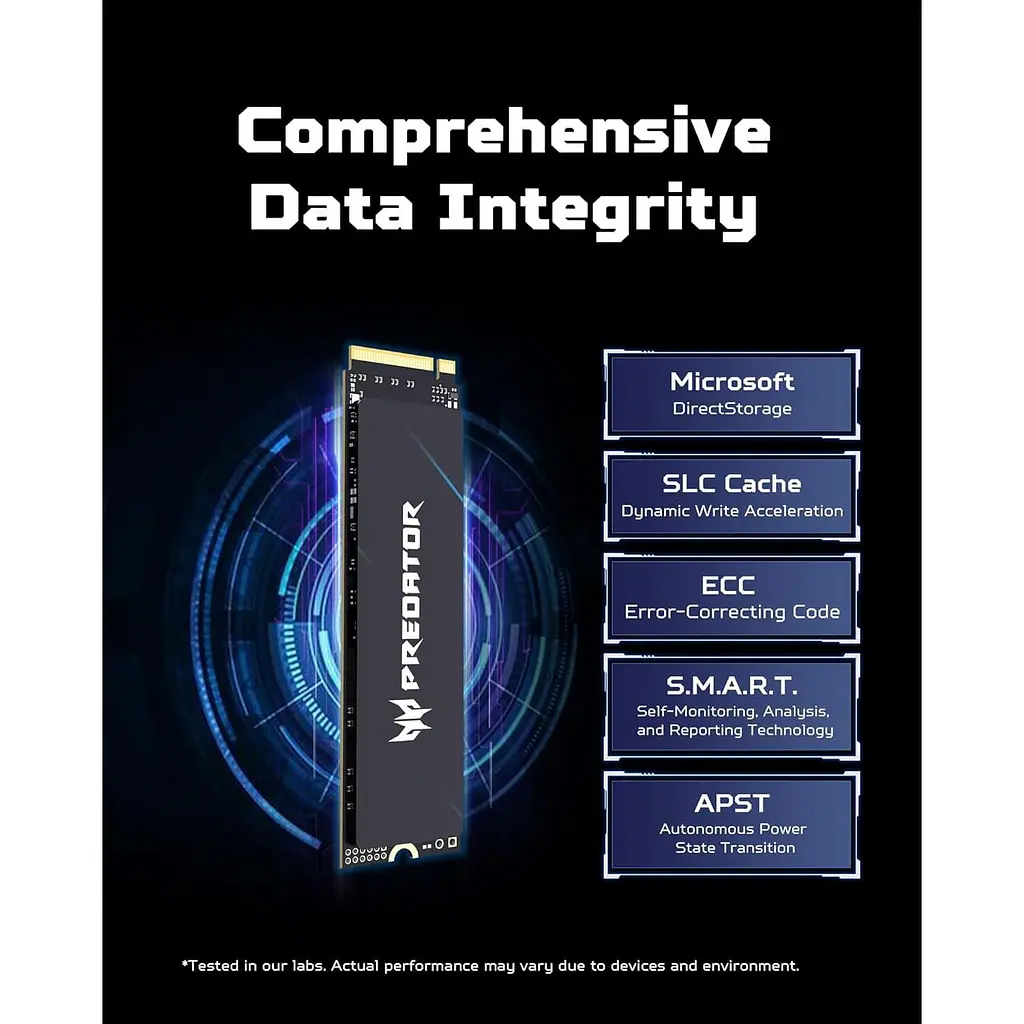 Накопичувач SSD Acer Predator m.2 NVMe 4TB GM9000 PCI Express 5.0 x4 (BL.9BWWR.131) - фото 8