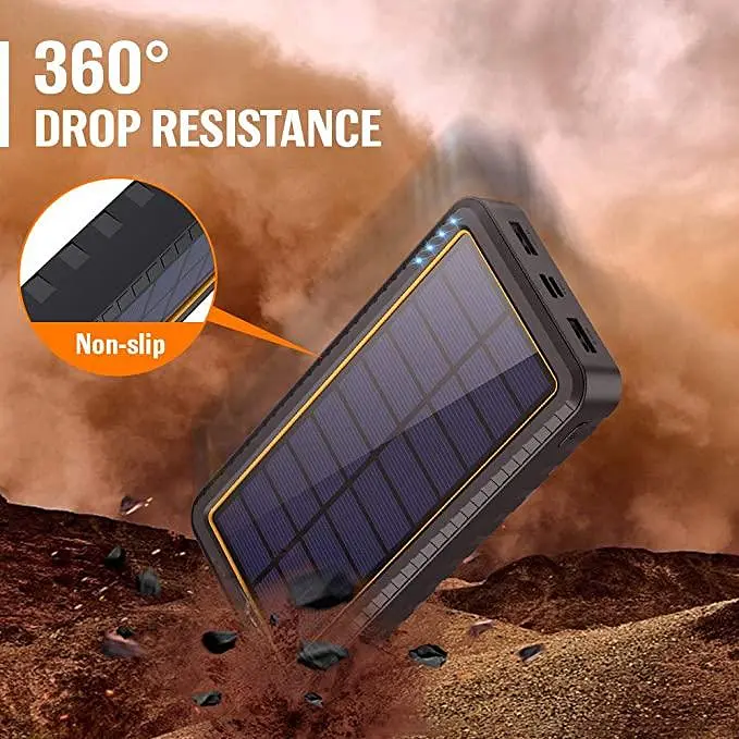 Портативная батарея Solar Power Bank 26800mAh HX160S6 Солнечное зарядное устройство - фото 2