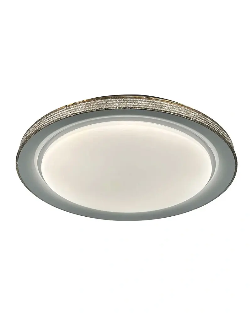 Люстра с пультом светодиодная, потолочный светильник Goldlux 331878 Grazyna LED 1x48W 3000K/4000K/6000K 5300Lm IP44 серая - фото 3