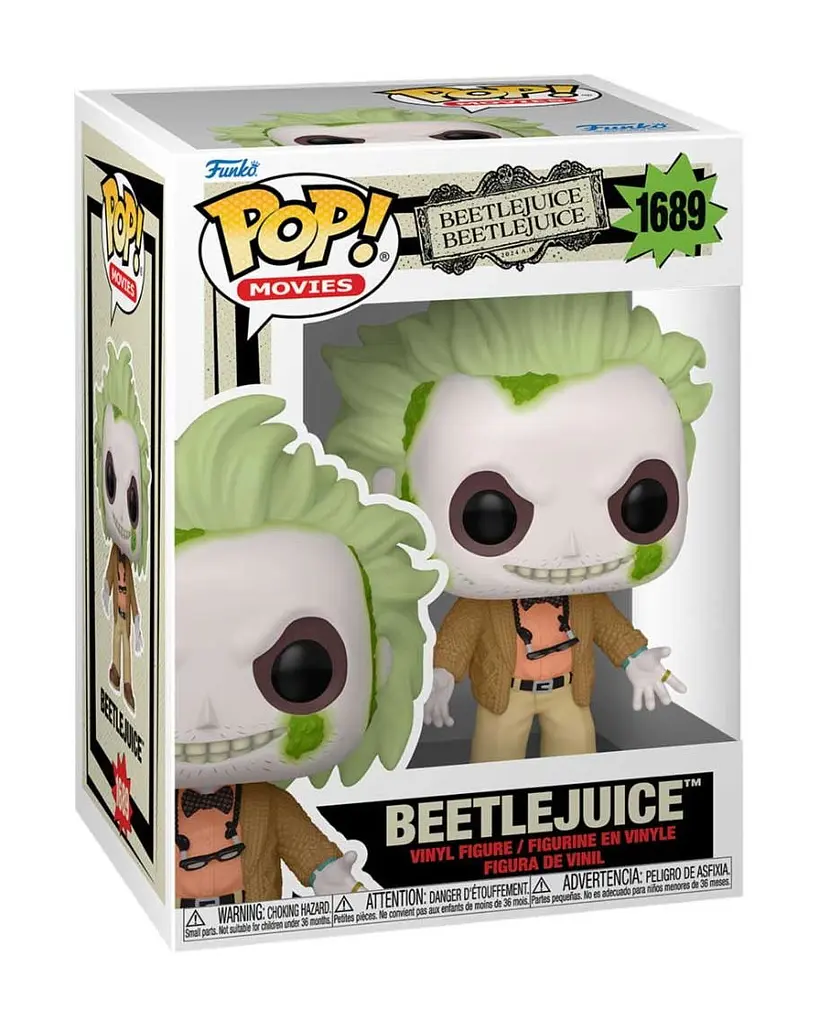 Коллекционная фигурка Funko Pop Фанко Поп  Битлджус Movies Beetlejuice 10 см FP B B 1689 - фото 2