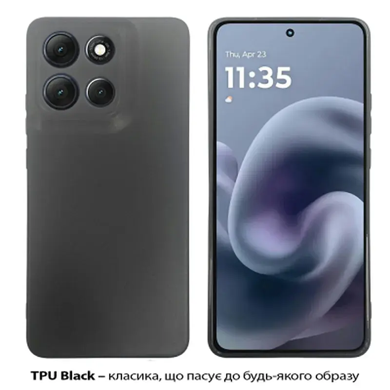 Чохол до мобільного телефона BeCover Silicone Motorola Moto G86 Black (713768) - фото 2