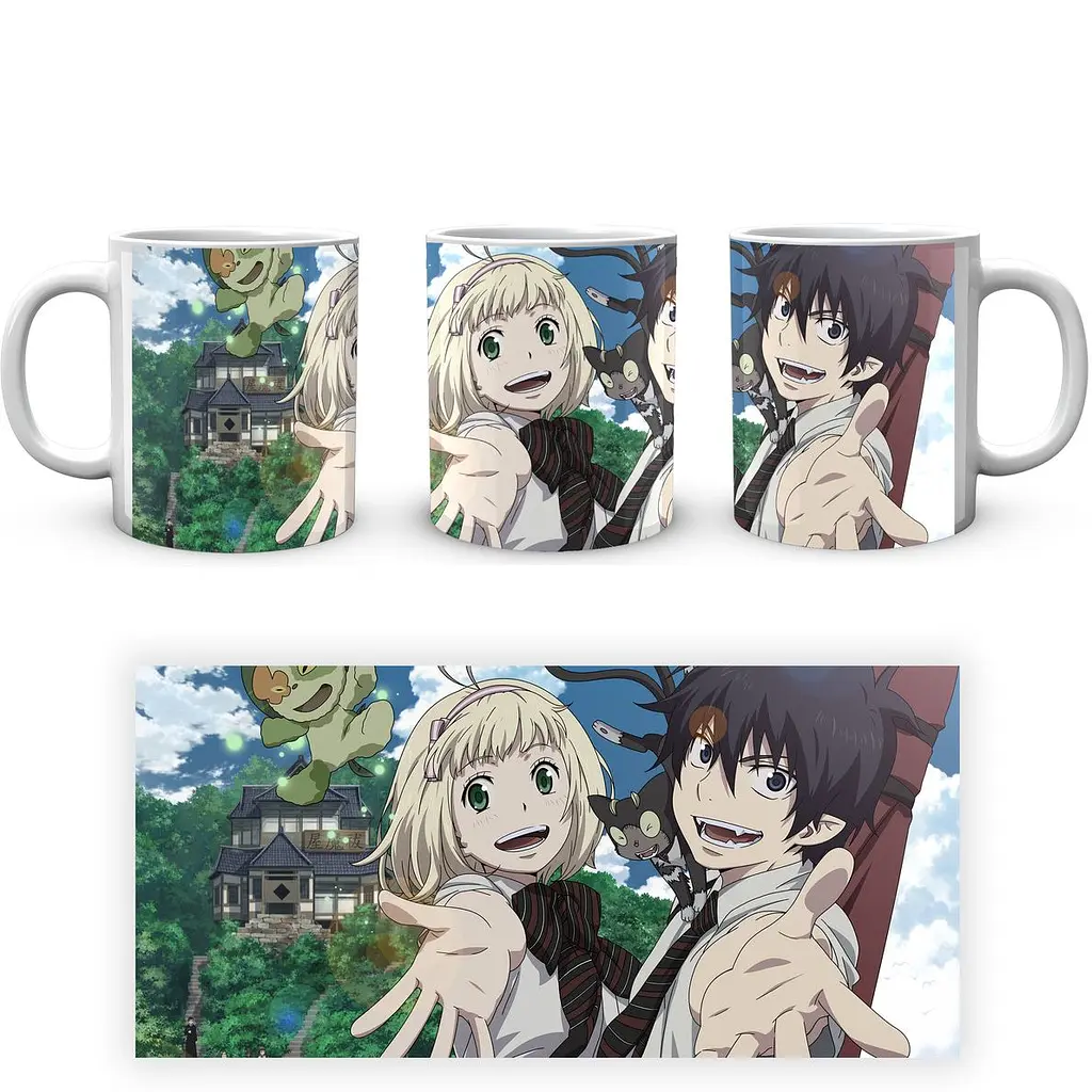 Кухоль GeekLand Blue Exorcist Синій Екзорцист Рін Шийомі BE 02.02 330 мл білий - фото 4