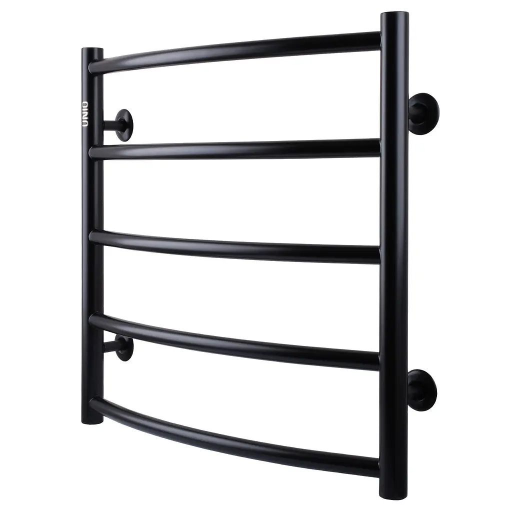 Рушникосушарка UNIO LD W 500-500-5 BLK Драбинка Дуга чорна (21613) - фото 2