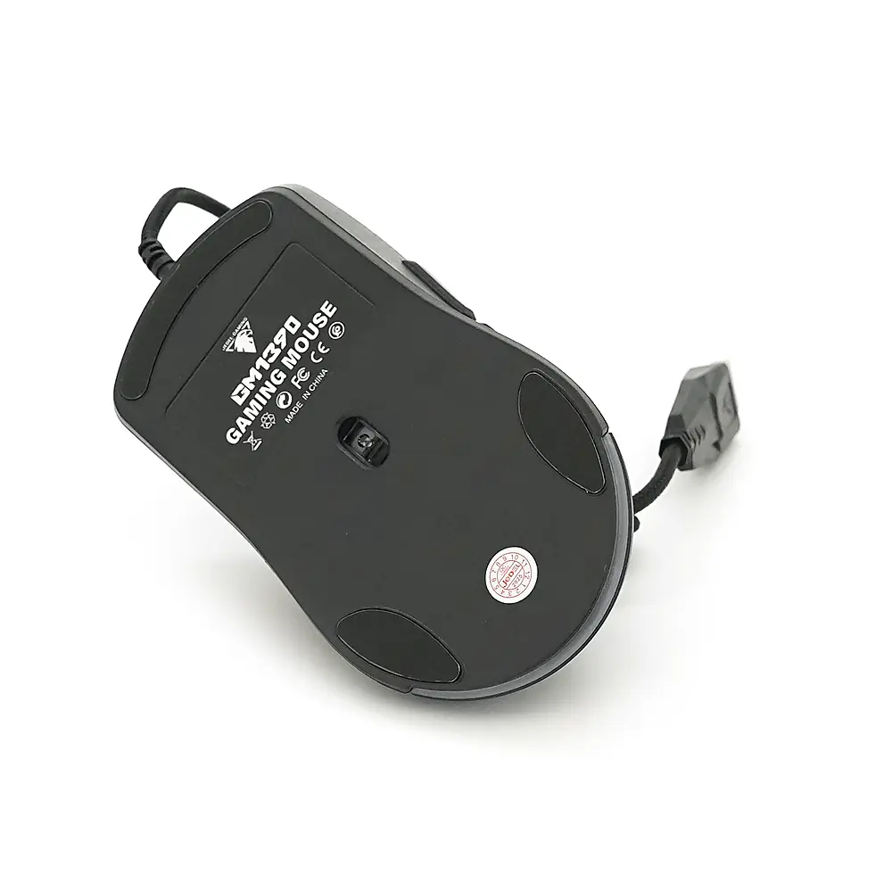 Миша провідна JEDEL GM1390, 7 кнопок, 1000/2400/3200/4800/6400/7200DPI, кабель 1,5 м. RGB підсвічування. Змінна панель. Black. Box - фото 4