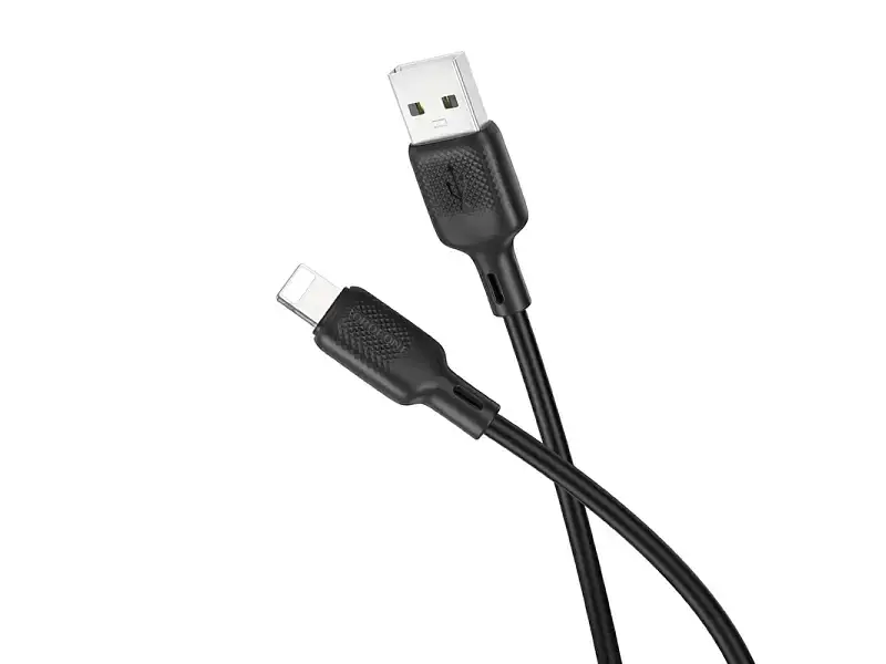 Кабель Borofone BX113 Lenny USB Type-A to Lightning 1m Black (6941991115394)