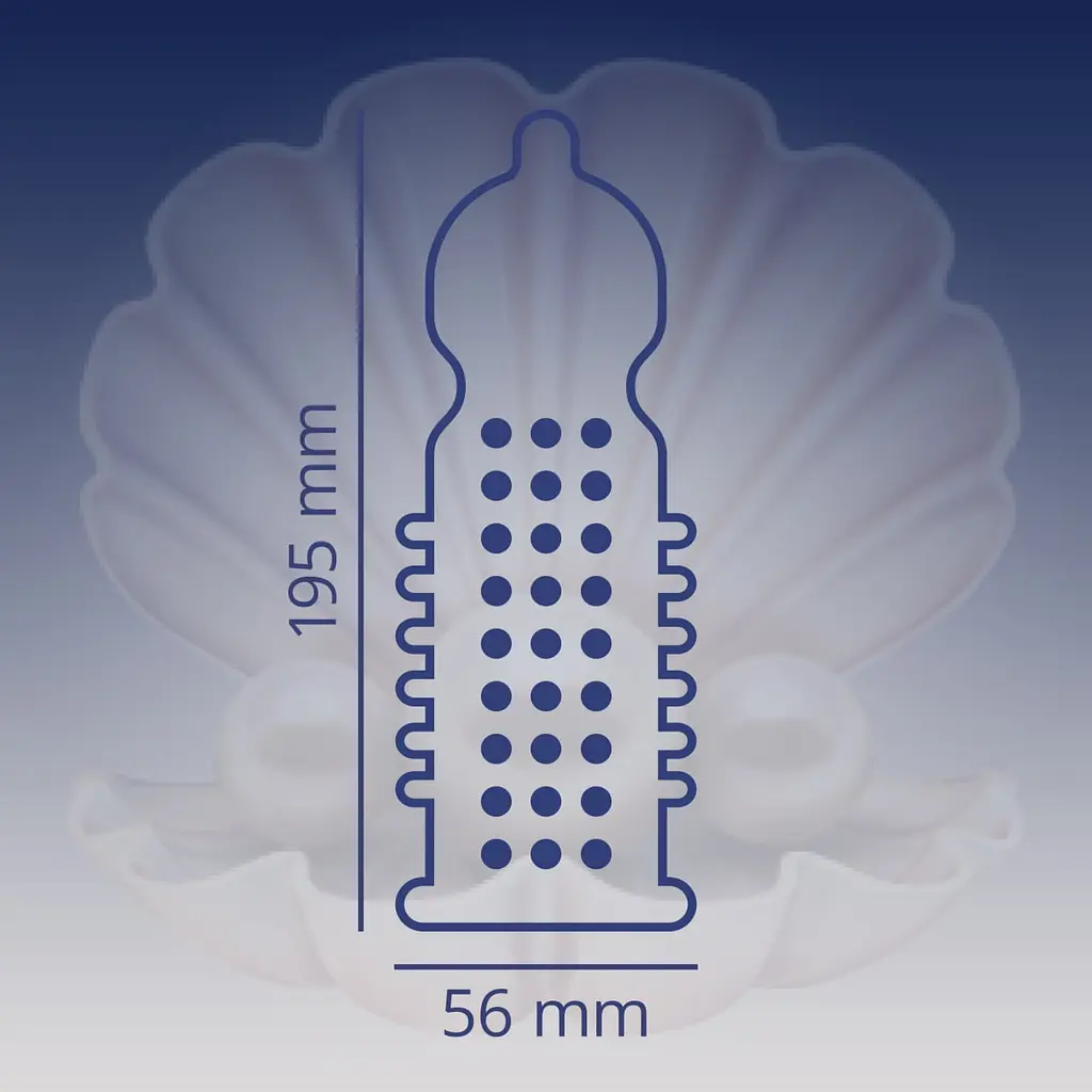 Презервативы латексные Contex Extra Sensation с силиконовой смазкой, с крупными точками и ребрами, 12 шт. (3034701) - фото 4