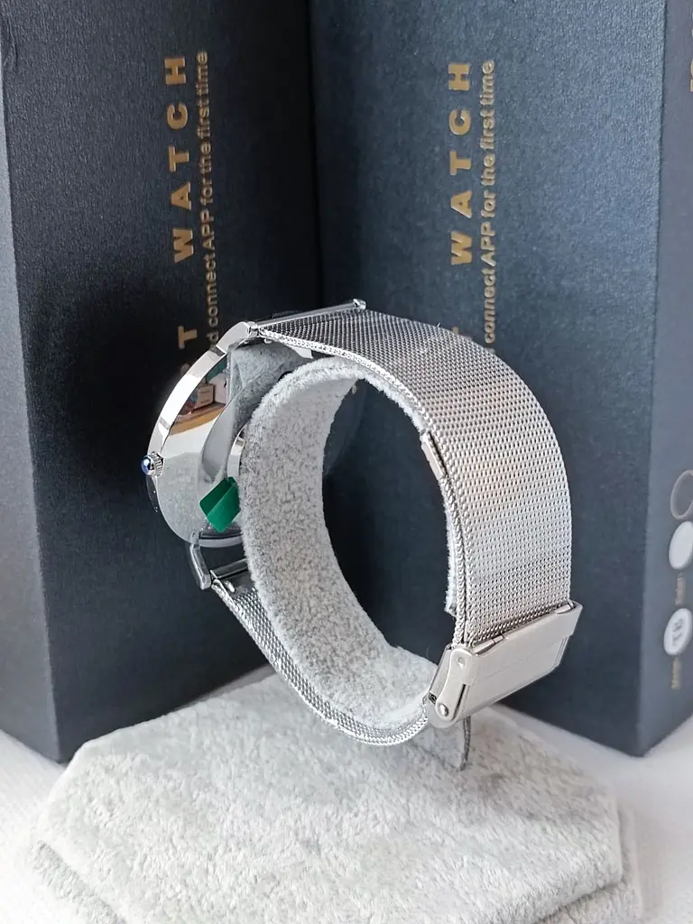 Смарт-годинник Uwatch T8 Silver (кругла модель) 2 ремінці - фото 4