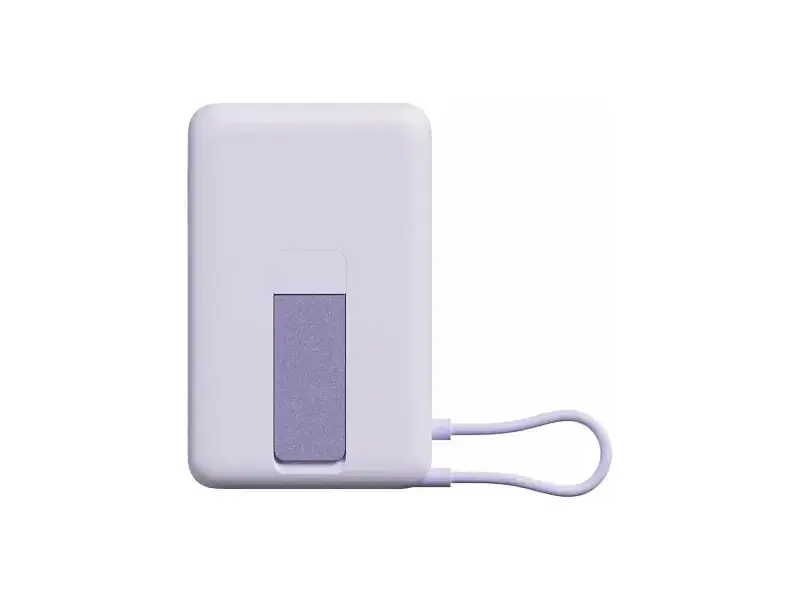 Зовнішній акумулятор (Power Bank) Xiaomi Magnetic 10000mAh with Built-in Stand Purple (BHR08PAGL) - фото 7