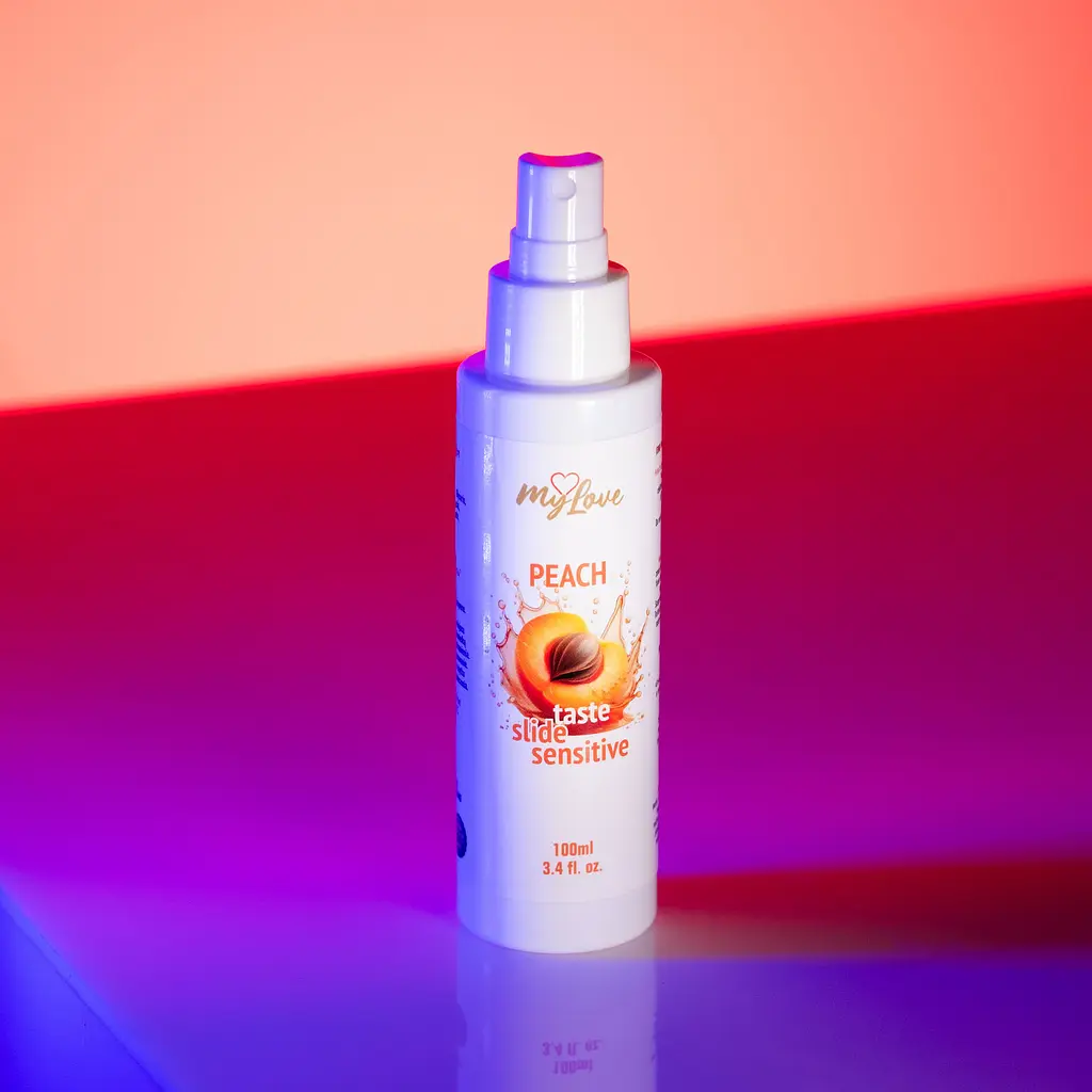 Інтимний гель-лубрикант - MyLove Taste Slide Sensitive Peach, 100 мл - фото 2