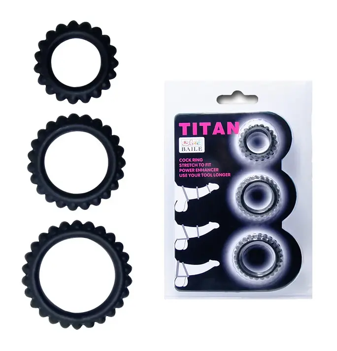 Ерекційні кільця TITAN cock ring set pink Orion BI-210143 87322 - фото 2