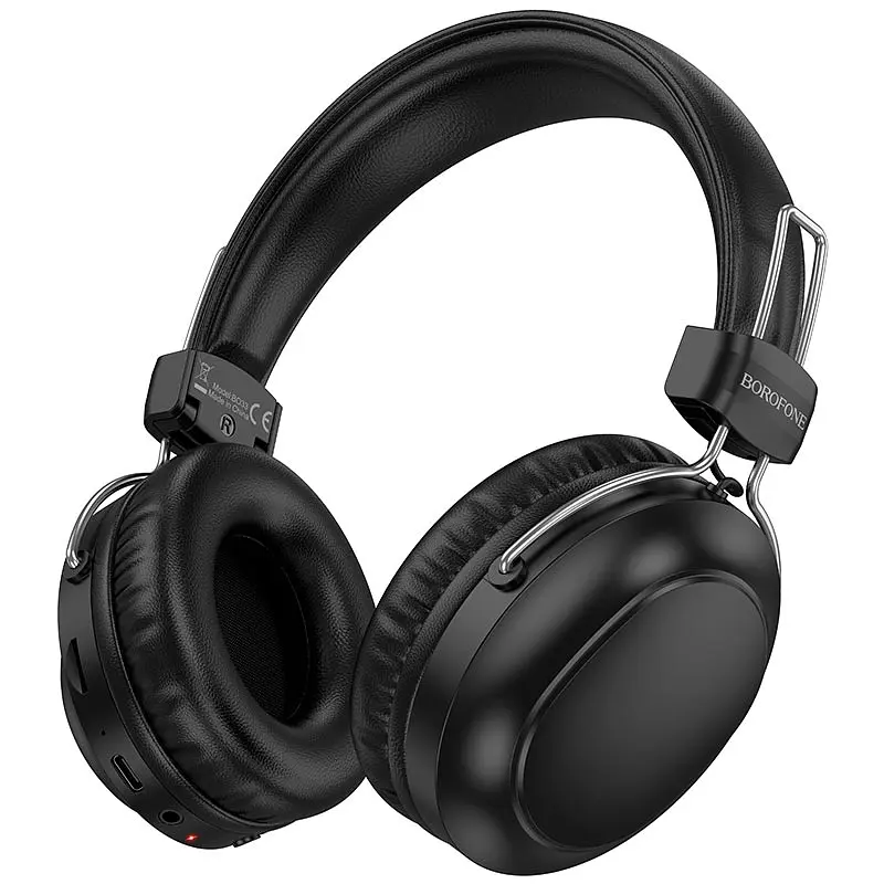 Накладные наушники Borofone BO33 Melody, BT headphones, BT5.4, AUX, TF, 250mAh, 18h, black - фото 2