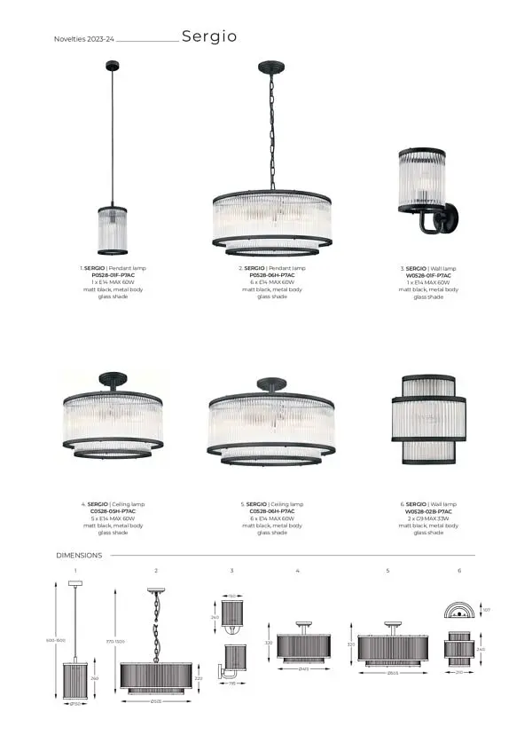 Люстра SERGIO P0528-06H-P7AC Zuma Line - фото 2