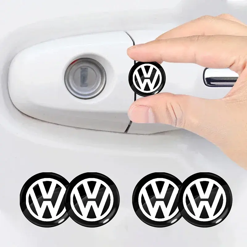 Наклейка з логотипом Volkswagen №1 для автоключів d=15 мм Пластикова об'ємна (Завод) - фото 3