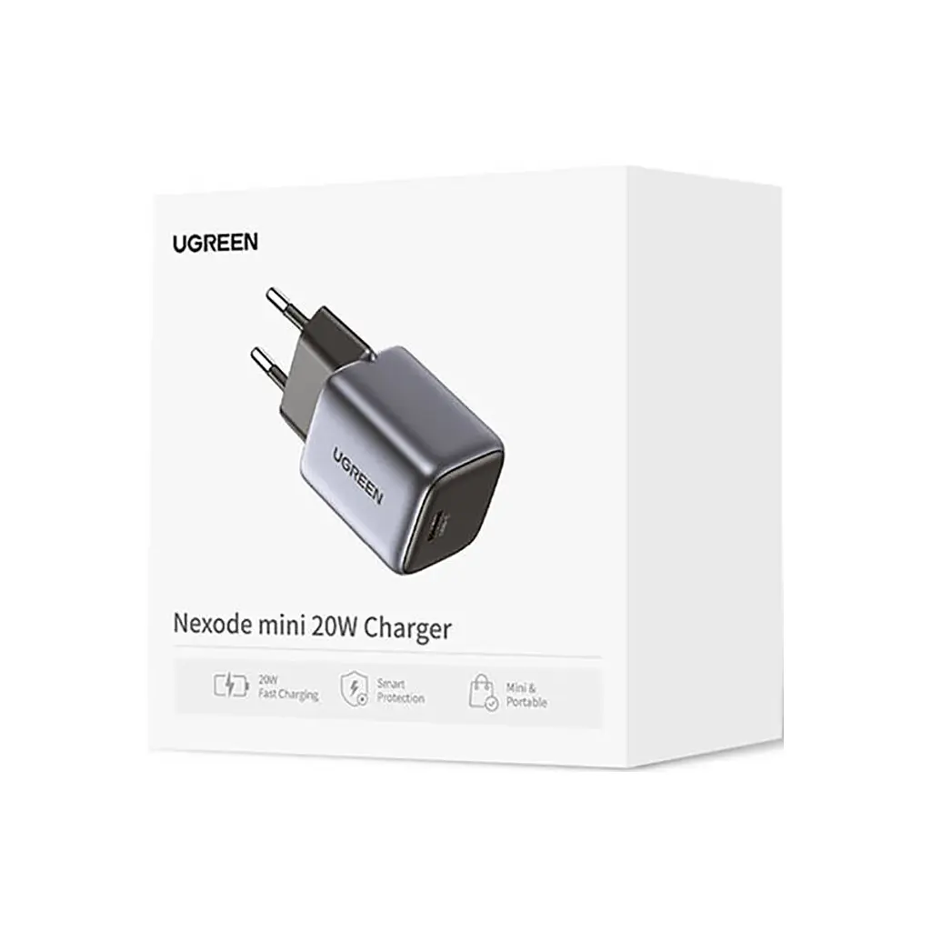 Зарядний пристрій Ugreen 20W USB C PD Nexode mini Charger CD318 (90664) - фото 2