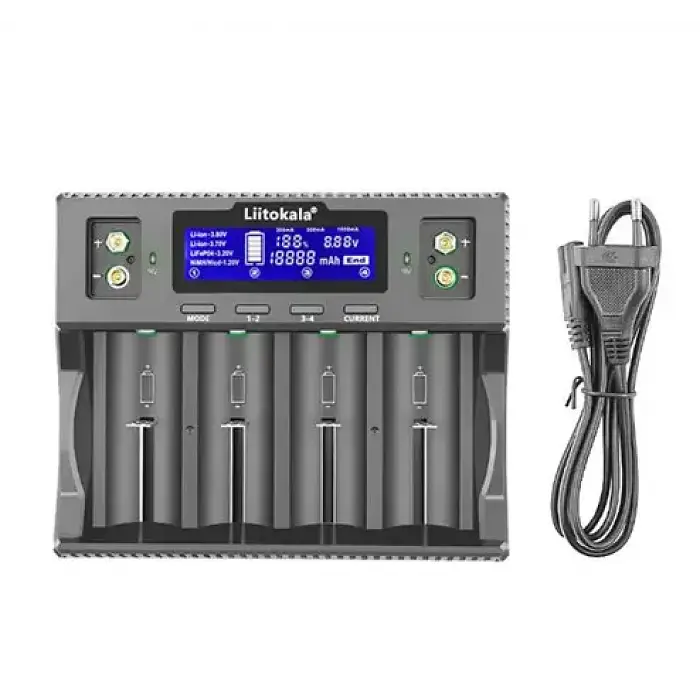 Зарядное устройство для аккумуляторов на 4+2 каналов для Ni-Mh/Li-ion/LiFePo4 крона LiitoKala Lii-D4XL - фото 2